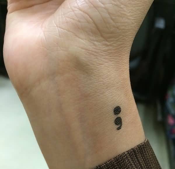 创意情侣纹身闺蜜纹身包含分号的精致的各式样纹身图案