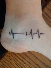 创意情侣纹身闺蜜纹身包含分号的精致的各式样纹身图案