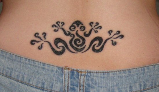 很喜欢的可爱女生纹身图卡通青蛙小动物纹身图案