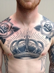 男性多款满胸霸气纹身图案欣赏