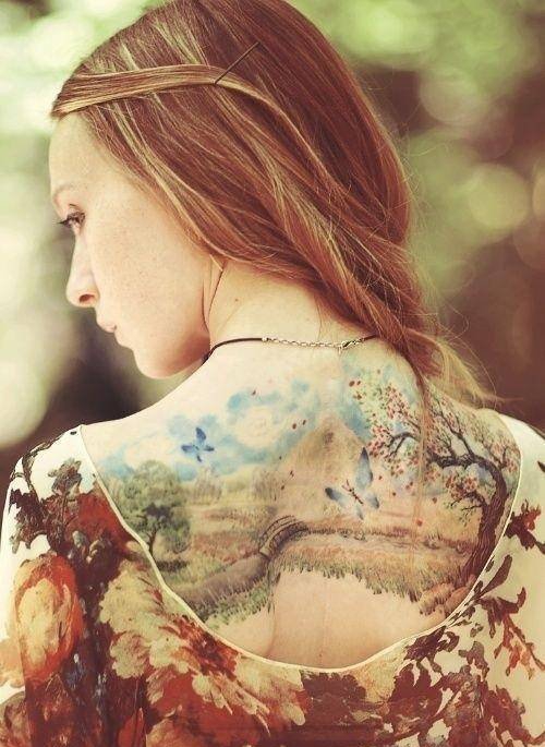 女生喜爱的个性且文艺纹身图案