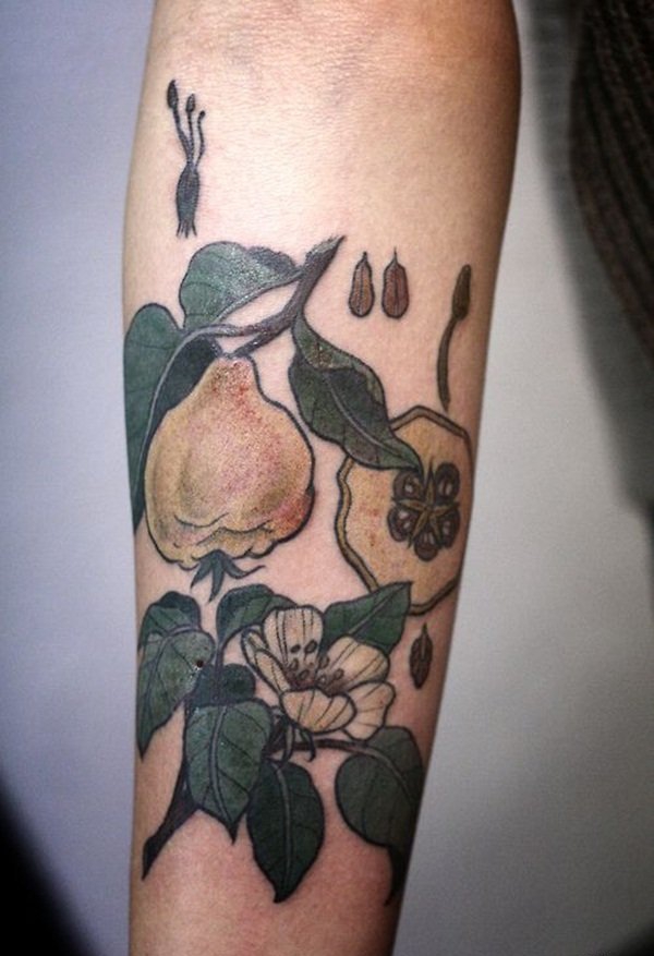 简单个性线条纹身风景图植物纹身图案