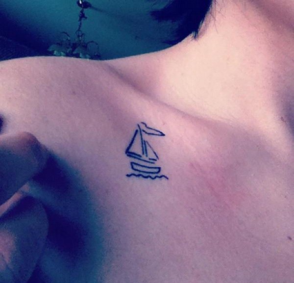 男女肩部个性纹身多款简洁纹身图案