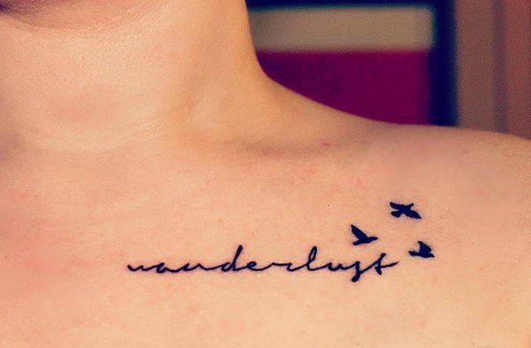 男女肩部个性纹身多款简洁纹身图案