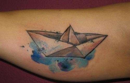 一组彩绘纹身技巧彩色渐变纹身图案