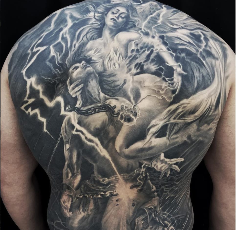 一组彩绘纹身技巧多元化个性纹身图案