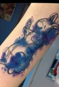 一组动漫纹身小动物和动漫人物的纹身图案