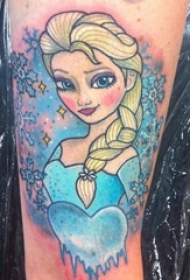 一组充满童趣的动漫人物的纹身图案