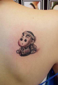 臂部可爱的蜡笔小新卡通刺青图案