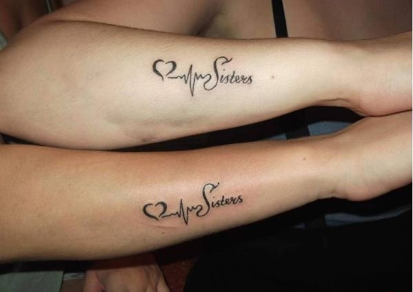 一组黑白灰风格情侣小清新纹身图案线条