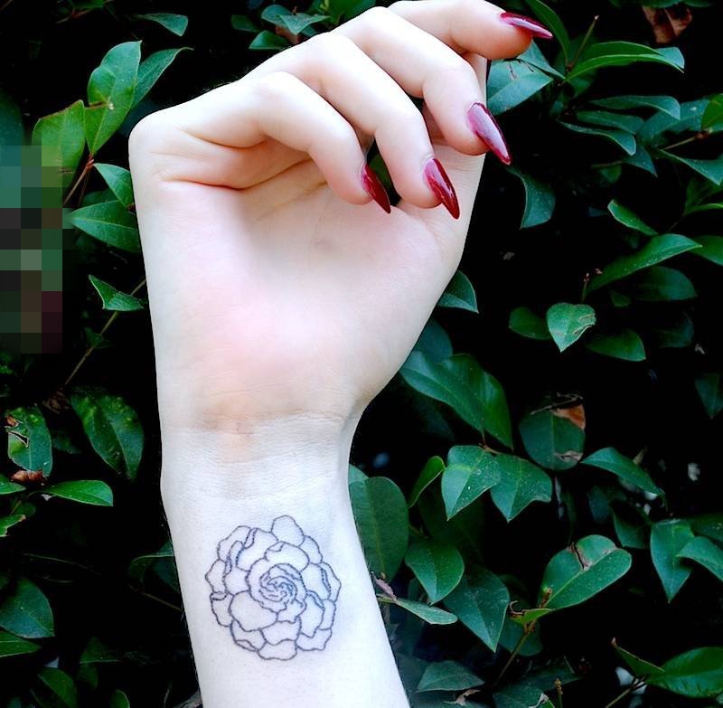 12款纹身黑白灰风格几何元素纹身简单纹身小图案