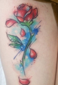 一组女生喜爱的彩绘纹身技巧精致纹身图案