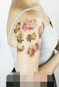 11款适合女生的画风唯美抽象线条纹身图案大全