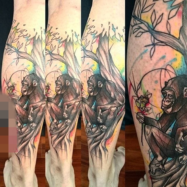 一组酷酷的彩绘技巧简单个性线条速写纹身图案大全