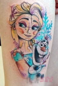 漂亮的几何元素抽象线条纹身图案