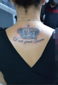 一组关于霸气女王的人物肖像纹身图案