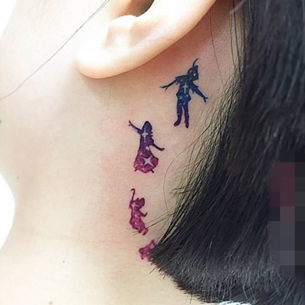 漂亮的女生小清新简洁纹身图案