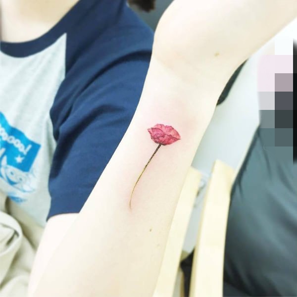 漂亮的女生小清新简洁纹身图案