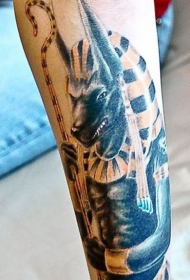 彩绘埃及神像纹身图案