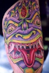 印度风格的恶魔纹身图案