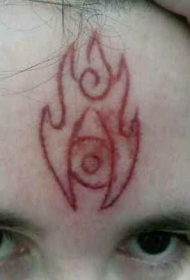 额头处割肉消防标志纹身图案缩略频道推荐图