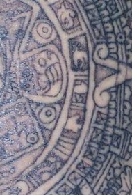 阿兹特克日历图腾纹身图案