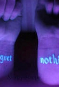 情侣手腕英文字母纹身图案