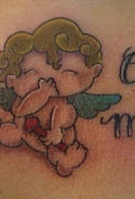 卡通小天使纹身图案