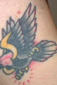 黑色老鹰经典纹身图案