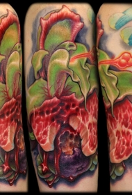 壮观的彩绘掠夺计划纹身图片