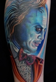 全新流派彩色怪物脸纹身图案