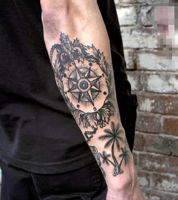 9款娇艳的彩绘技巧植物素材花朵纹身图案