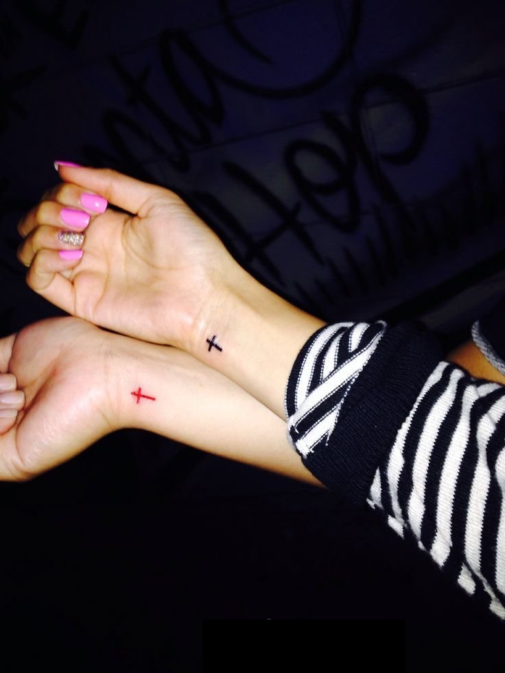 闺蜜文艺小清新精致创意小图案纹身图案