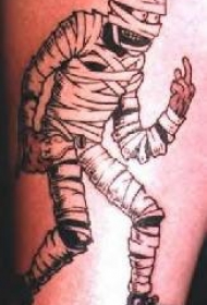 粗鲁的木乃伊纹身图案