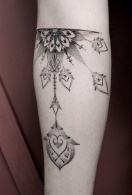 优雅的梵花纹身图案