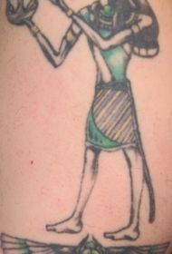 色彩的埃及符号纹身图案