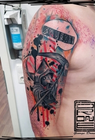 新学校风格原创设计收割者纹身图片
