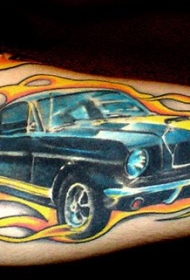 火焰汽车彩绘纹身图案