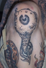 一颗独立眼球纹身图案