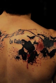 PS图象处理软件风格的彩色个性纹身