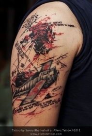 PS图象处理软件风格的飞机纹身