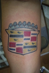 凯迪拉克汽车标志纹身图案