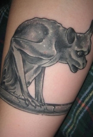 石像鬼黑色纹身图案