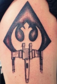 手臂星球大战主题标志纹身图案