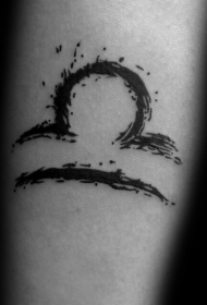 小清新黑色简约符号纹身图案