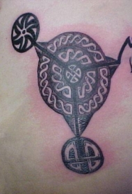凯尔特结太阳系图腾纹身图案