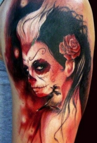 令人毛骨悚然的新风格的死圣纹身