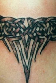 经典的部落袖标纹身图案