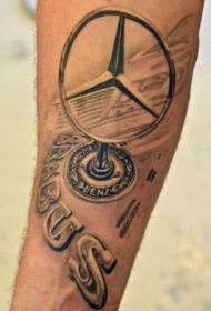 奔驰标志和字母纹身图案缩略频道推荐图