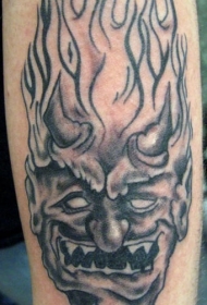 火焰魔鬼纹身图案